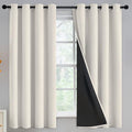 Yakamok Cream Blackout Curtains 63 inches Long by Yakamok