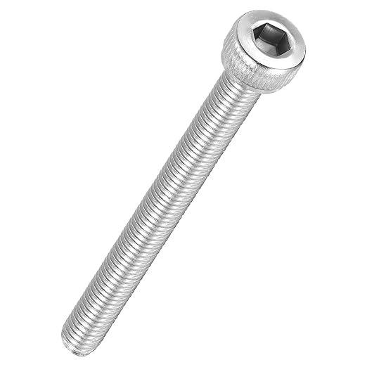 Kozelo 50pcs Socket Head Cap Screws - [M4-0.7 x 45mm] 304 Stainless Steel Allen Socket Drive for Electrical Motor 3D Printing Fan Engine Replacement Use, Silver