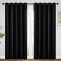 Yakamok Room Darkening Curtains 62x84 inch Length Black-Living Room | 2 panels by Yakamok