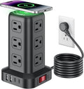 Extension Cord with Multiple Outlets, SMALLRT Power Strip Tower, Outlet by SMALLRT