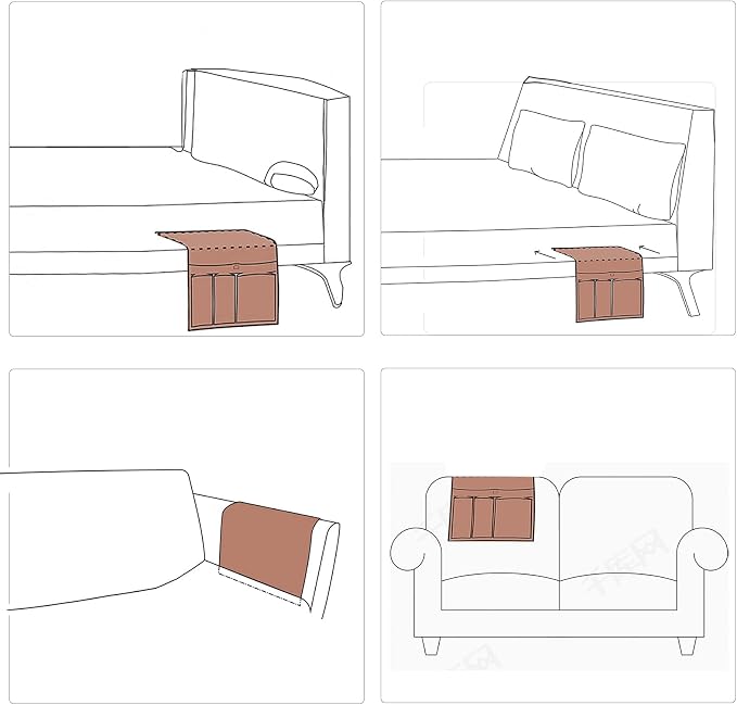 HAOMAIJIA Sofa Armrest Organizer, Remote Control Holder - Image 6