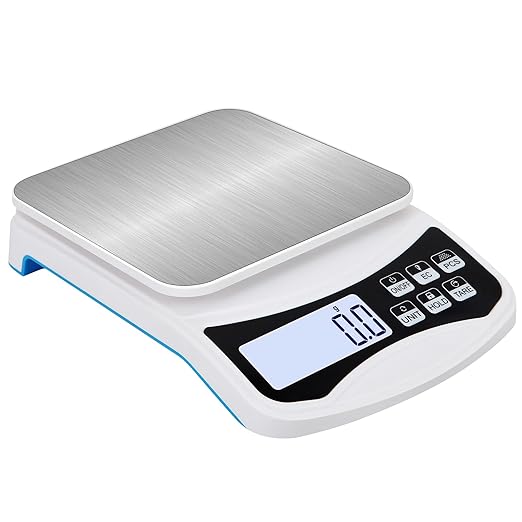 Digital Lab Scale 5000g x 0.1g LCD Display Analytical Balance Jewelry Scale with Charging Precision Electronic Scale Scientific Scale 0.1g Accuracy for Laboratory Kitchen Measurement
