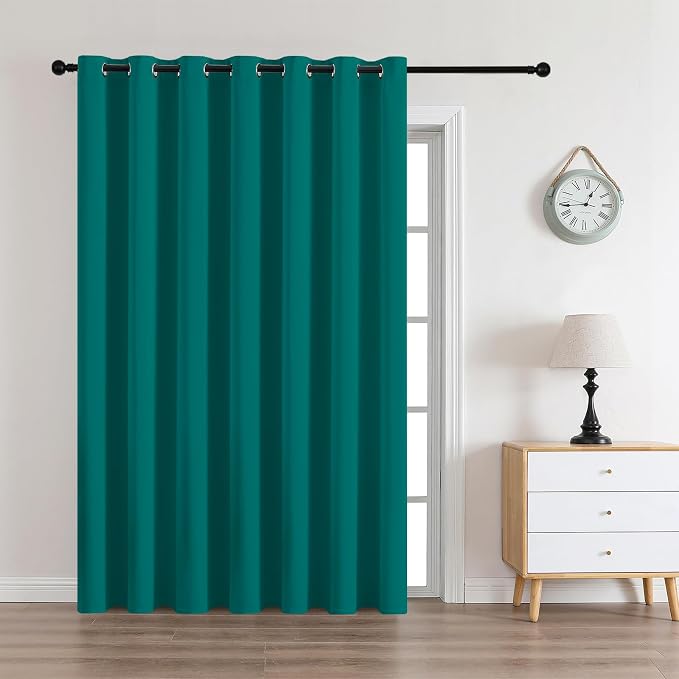 CUCRAF Custom Turquoise Blackout Curtains 1 Panel Set, Thermal Insulated by CUCRAF