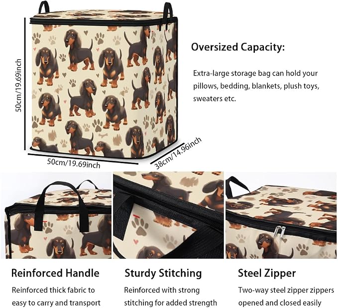 2pcs blanket storage bag for under bed, closet organizers 95L | clothing - Image 3