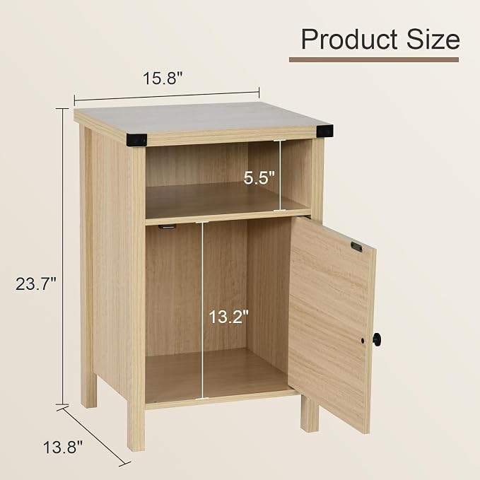 Farmhouse End Table, Nightstand - Image 3