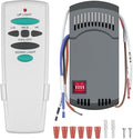 Universal Ceiling Fan Remote Control Kit with Up Down Light Replacement for Hampton Bay Harbor Breeze Hunter 3-Speed Dimmer UC7078T UC7080T CHQ7078T L3H2010FANHD Fan-HD6 FAN-28R