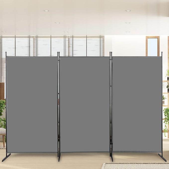 6ft Folding Room Divider Privacy Screens, 3 Panel Freestanding Wall Divider - Image 6