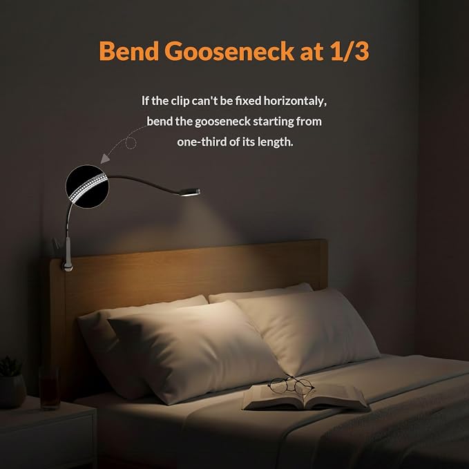 LEPOWER Clip on Light, Book Reading Lamp - Image 4