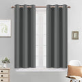 Yakamok Blackout Curtains 38x45 inch Dark Grey Thermal Drapes-Bedroom | 2 panels by Yakamok