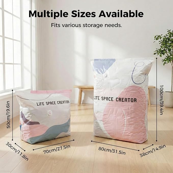 2026 New Vacuum Storage Bags for Home Clothes Compression Space Saver Bags - Image 4