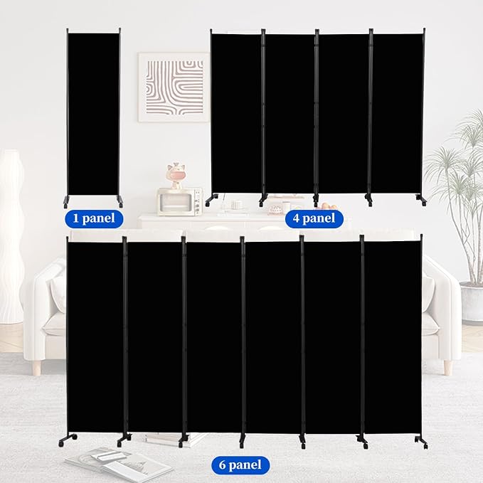 Room Divider 6FT 1 Panel Folding Privacy Screen - Image 6