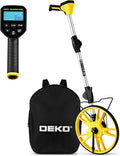 Measuring Wheel: DEKOPRO 4V Digital Measuring Wheel in Feet, 12.5 Inch 99,999Ft/ 99,999M Digital Display Folding Wheel Measurement Roller with Storage Bag
