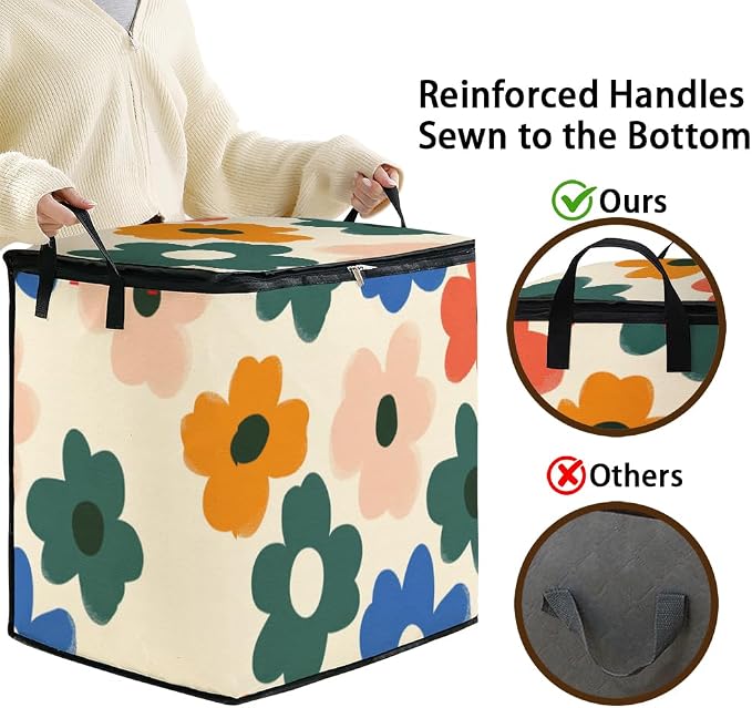 2pcs blanket storage bag for under bed, closet organizers 95L | clothing - Image 4
