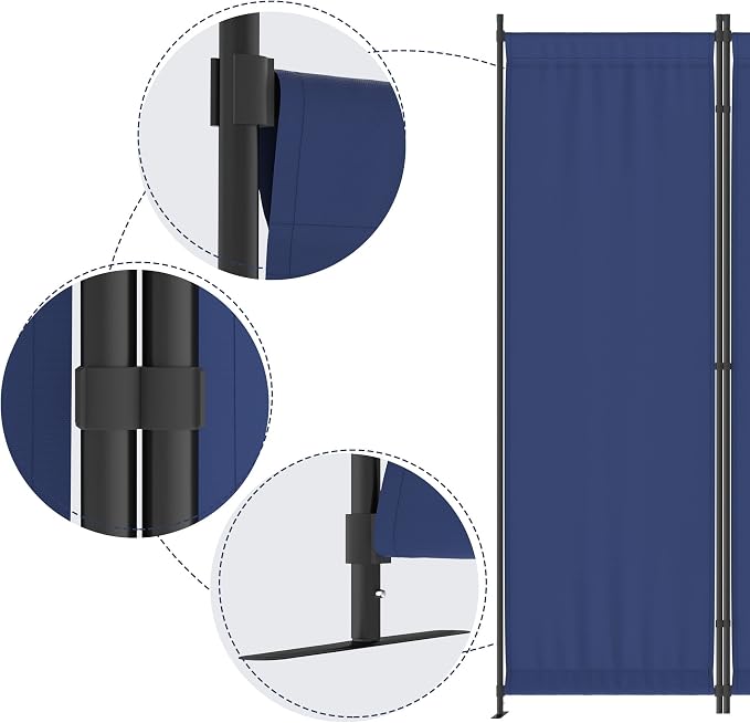 Morngardo Room Divider, Folding Privacy Screens, 4 Panel Room Partitions - Image 3