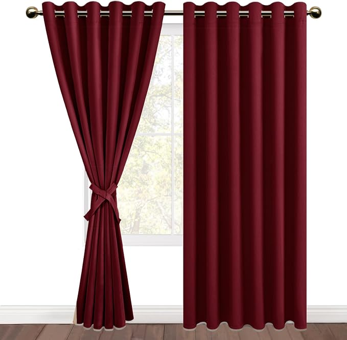 DWCN Blackout Curtains with Tiebacks - Image 7