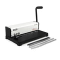 Rayson PT1202 Coil Binding Machine, 3:1 Pitch, 32 Hole Punch for Spiral & Click Binding Spines, Metal Spiral Binder Hole Punch, Punches 12 Sheets at a Time