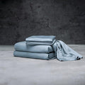 LUXOME Luxury Sheet Set | 100% Rayon (Viscose) from Bamboo | Full Size - Surf | Deep Pockets | 4-Piece Set (Fitted, Flat, 2 Pillowcases)