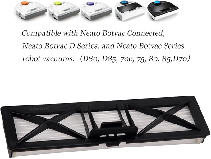 Replacement Neato Botvac D Series Ultra-Performance Filters, 12 Packs Filter Parts Fit Neato D3 D5 70e, 75, 80, D80 85,D70 Vacuum Cleaner