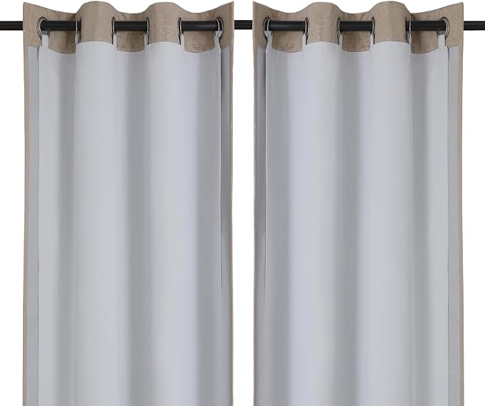 Chyhomenyc 2 Panels 100% Blackout Curtain Liners by Chyhomenyc