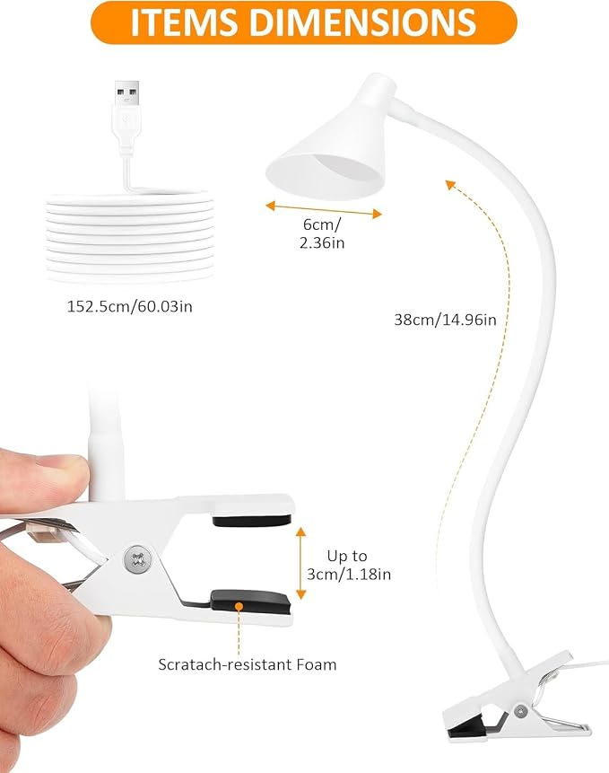 Clip on Light USB Reading Light - Image 5