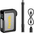 Fanttik X10 Ace Mini Bike Pump with Gauge, 120PSI Electric Tiny Bike Pump with Presta and Schrader Valve, Auto Stop, Fast Inflation for Road Bike