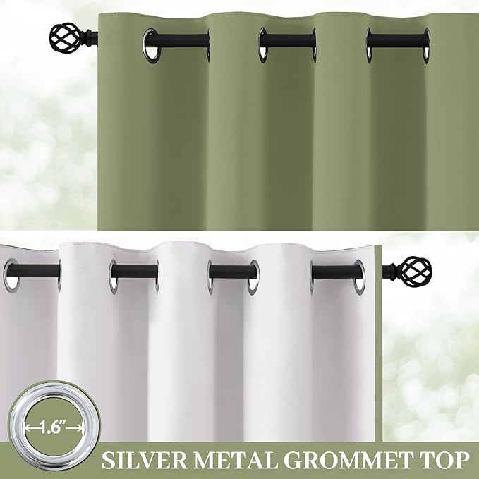 Yakamok Sage Blackout Curtains 84 Inches Long - Image 2