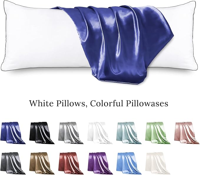 Body Pillow with Satin Pillowcase, Body Pillow - Image 2
