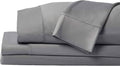 SHEEX - Original Performance Sheets Set (Queen) Graphite - Cooling Sheets - Moisture Wicking - 1 Flat Cooling Sheet, 1 Fitted Cooling Sheet, 2 Pillow Covers - Wrinkle Free - Sleep Aid