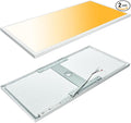 Mcacggo 2x4 FT LED Flat Panel Light Surface Mount 5000K-4000K-3000K Switchable & 0-10V Dimmable, 30W-40W-50W Selectable Flush Mount Ceiling Light 24x48 inch, ETL Listed, 100-277V, White, 2 Pack