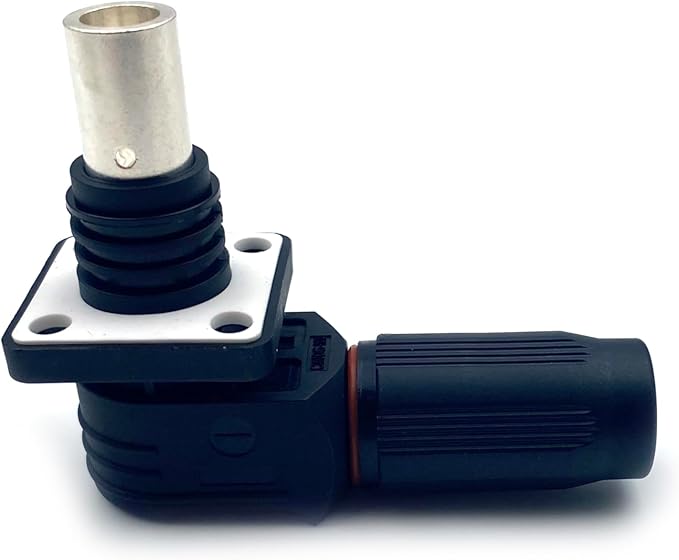 1 Set Battery Energy Storage Connector, 150A High Current Connectors Quick Plug Terminal Black Right Angle Plug and Socket IP67 Waterproof Power Adapter Crimping 35mm² Wiring (1500V)