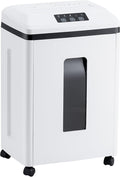 Effeluviate Professional Commercial Paper Shredder: P-7 Security Super Micro-Cut 1x1.7mm 7 Sheets/CDs/Cards/Staples 6-Gal Bin Heavy Duty for Home/Office/Industrial/Business Use-Confidential Documents