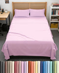 Full XL Bed Sheet Set - 4 Piece Extra Long Extended Full XL Sheets - Soft, Breathable & Cooling - Fits 8" to 16" Mattress w/ Deep Pockets - 54" x 80" - Easy-Fit, Wrinkle & Fade Resistant - Light Pink