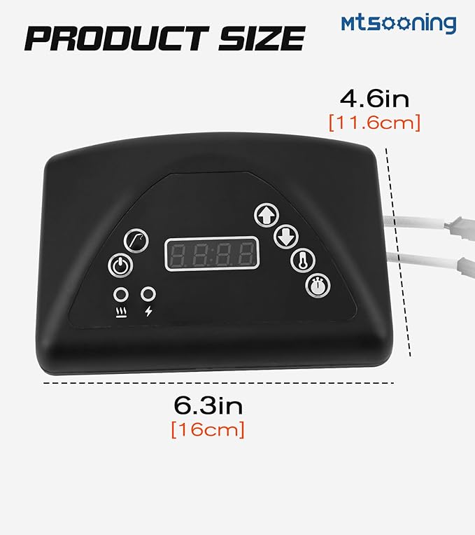 Mtsooning 9907170133 Digital Control Panel LED Display Replacement for Masterbuilt MB21071218, MB21072319, MB21072719 Other Models Digital Electric Smoker Grill Models Controller