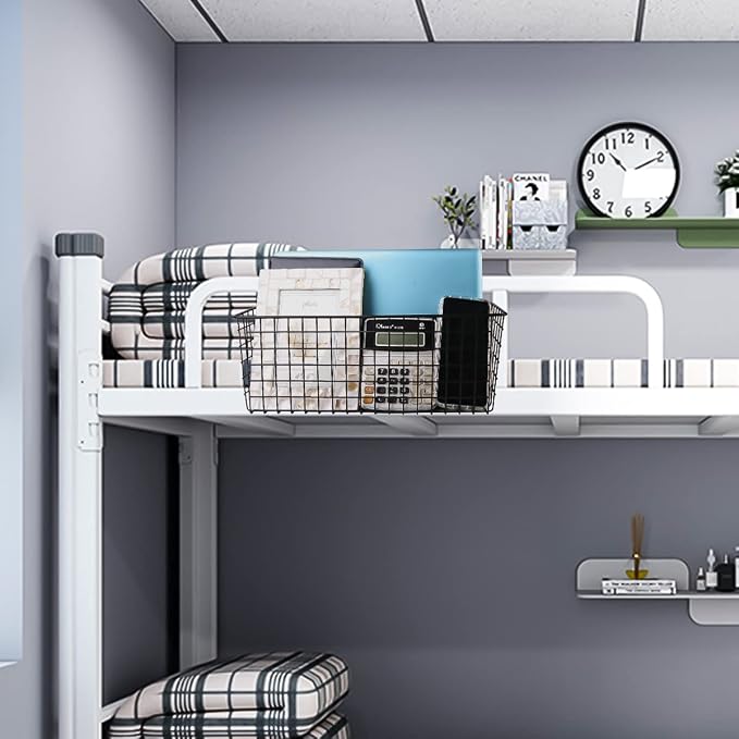Metal Hanging Bedside Basket for Bunk Beds & Collage Dorms - Image 3