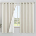 YoungsTex Linen 100% Blackout Curtains 63 Inch Length by YoungsTex