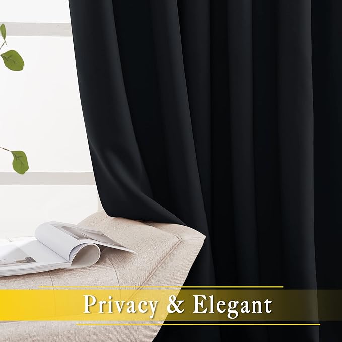 NICETOWN Black Out Curtain for Sliding Glass Door, Grommet Thermal Insulated - Image 6