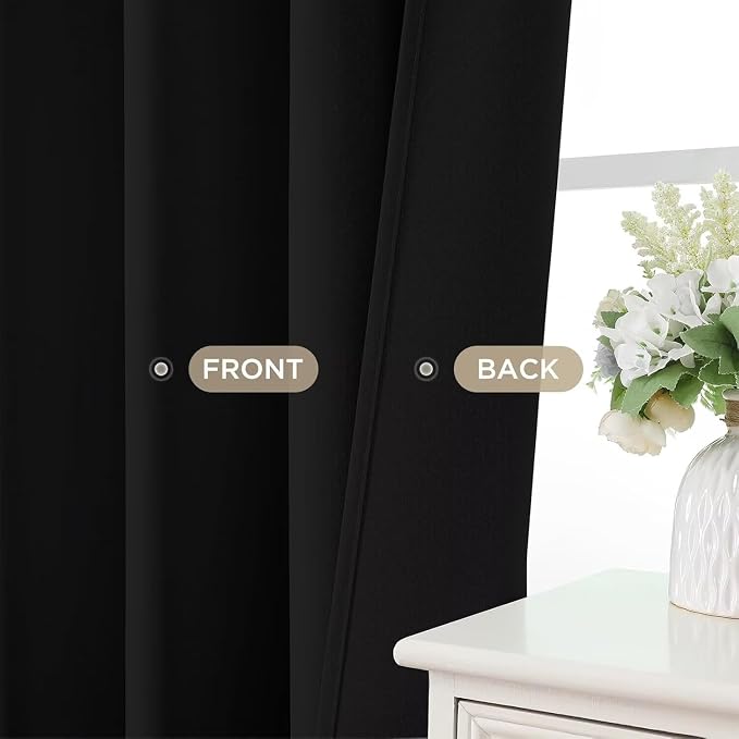 Joydeco Blackout Curtains 95 Inches Long 2 Panels Set, Thermal Insulated Long - Image 9