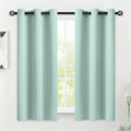 COSVIYA Grommet Room Darkening Aqua Curtains 54 inch Length by COSVIYA