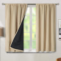 BGment Beige Blackout Curtains for Bedroom 54 Inch Length 2 Panels | Thermal by BGment