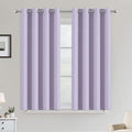 COSVIYA Grommet Room Darkening Lilac Curtains 45 inch Length by COSVIYA