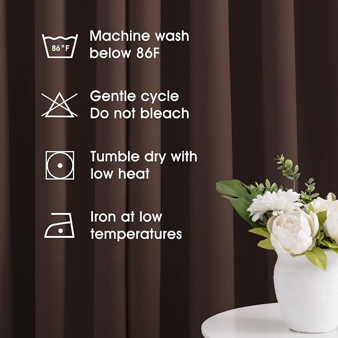 HOMEIDEAS Blackout Curtains for Bedroom 52 X 84 Inch Long 2 Panels Set - Image 6
