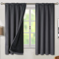 BGment Dark Grey 100% Blackout Curtains by BGment
