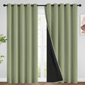 SimpleHome Sage 100% Blackout Curtains Room Darkening Living Room 84 Inch | by SimpleHome