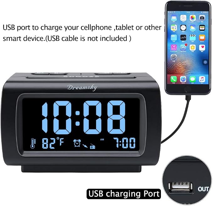 DreamSky Alarm Clock Radio for Bedrooms - Image 2
