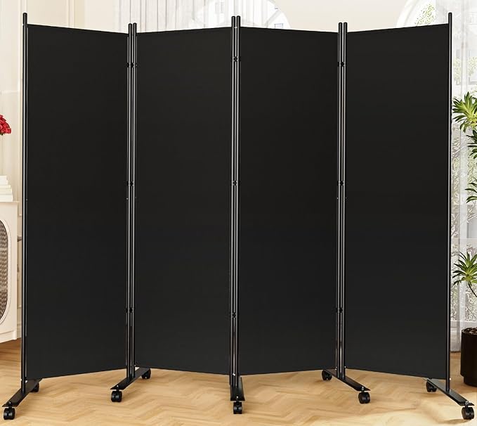 SUNALLY Room Divider Privacy Screens, 4 Panels Dividers by SUNALLY