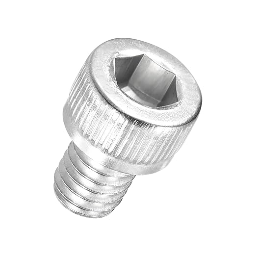 Kozelo 20pcs Socket Head Cap Screws - [M6-1 x 8mm] 304 Stainless Steel Allen Socket Drive for Electrical Motor 3D Printing Fan Engine Replacement Use, Silver
