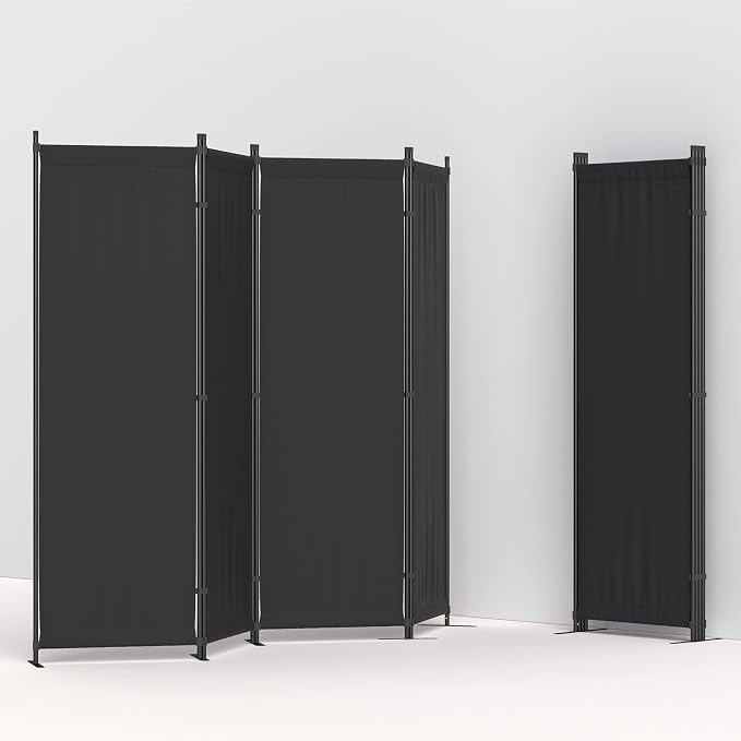 Morngardo 6FT Room Divider Portable, Folding Privacy Screens, 4 Panel Room - Image 4
