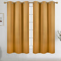 Diraysid Mustard Yellow Grommet Blackout Curtains by Diraysid%2C+refresh+your+life