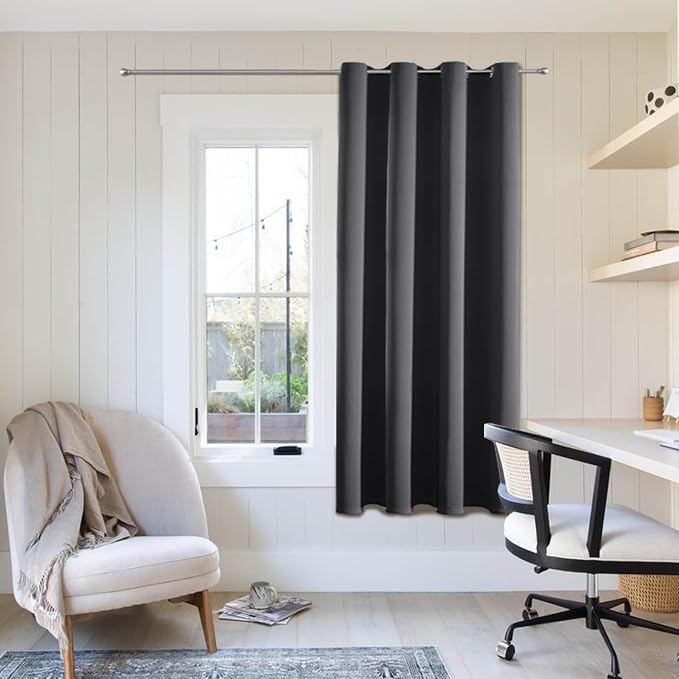 ChrisDowa Blackout Curtains for Bedroom 63 Inch Length Door Drapes, 1 Panel | by ChrisDowa