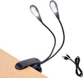 Music Stand Light, 1/2/4/10 Pack Clip on LED Book Lights, USB and AAA Battery by TEECOO
